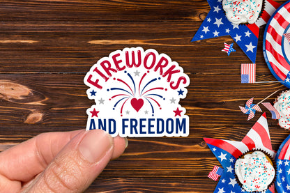 4th of July Printable Stickers Bundle PNG