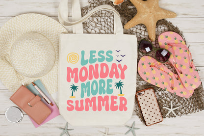 Retro Summer SVG, Less Monday More Summer