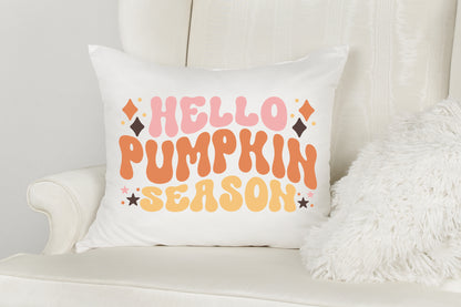 Hello Pumpkin Season - Retro Thanksgiving SVG