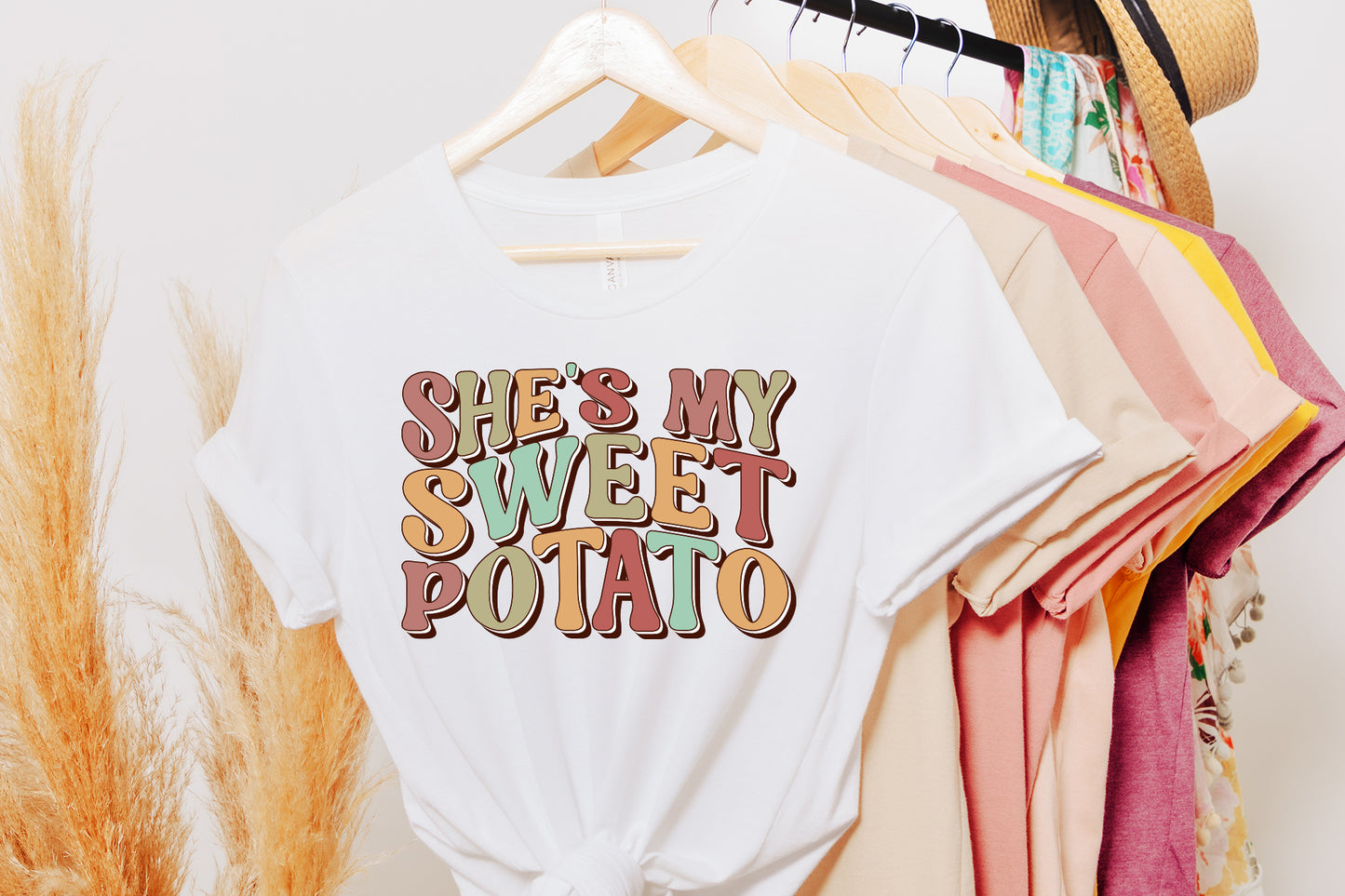 She's My Sweet Potato | Retro Thanksgiving PNG