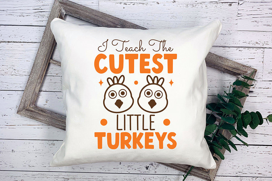 I Teach the Cutest Little Turkeys SVG