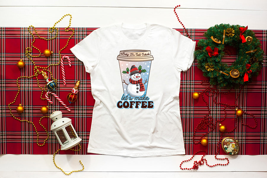 Christmas Coffee Sublimation Design