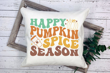 Happy Pumpkin Spice Season | Retro Fall SVG