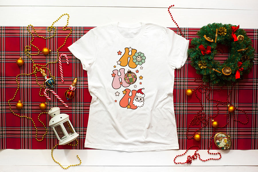 Groovy Christmas Sublimation - Ho Ho Ho