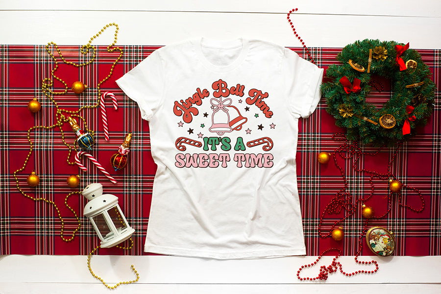 Jingle Bell Time It's a Sweet Time PNG Sublimation