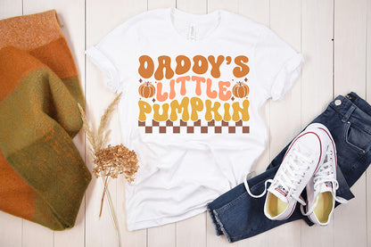 Daddy's Little Pumpkin | Retro Fall SVG