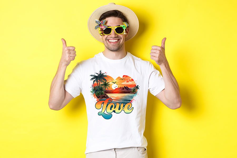 Summer and Beach Sublimation - Love PNG