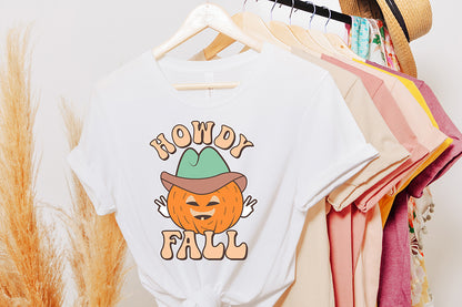 Retro Fall Sublimation Design - Howdy Fall PNG