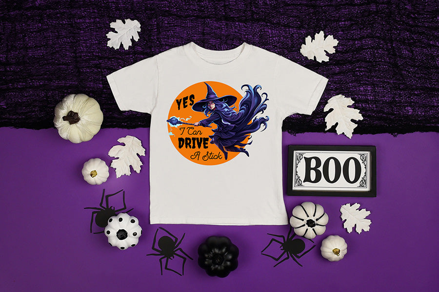 Yes I Can Drive a Stick - Halloween PNG Sublimation