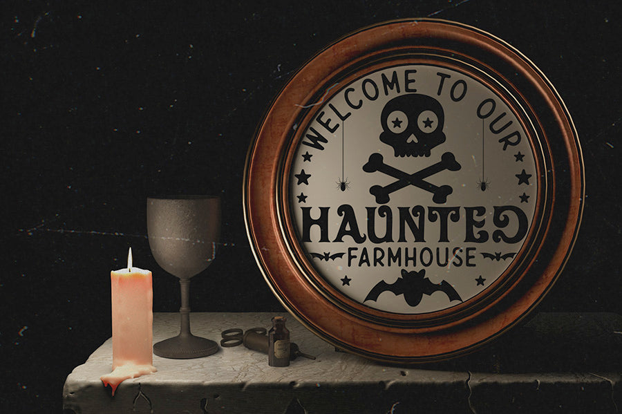 Welcome to Our Haunted Farmhouse - Halloween SVG