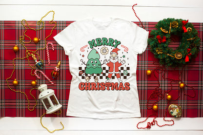 Retro Merry Christmas Sublimation Design