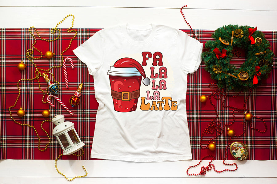 Fa La La La Latte | Christmas Coffee Sublimation