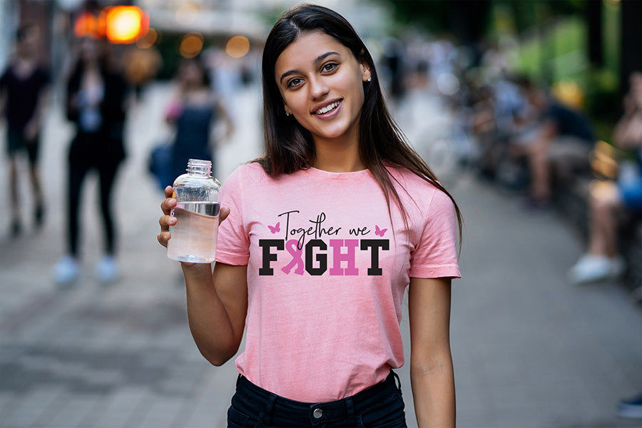 Together We Fight SVG - Breast Cancer SVG