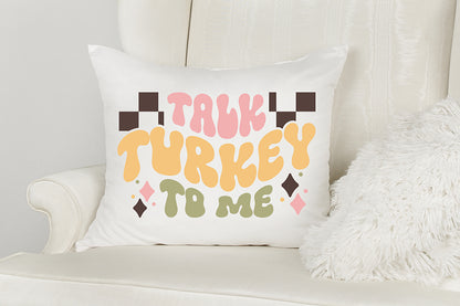 Talk Turkey to Me SVG | Retro Thanksgiving SVG