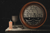 Halloween Round Sign SVG - Happy Halloween Cut File