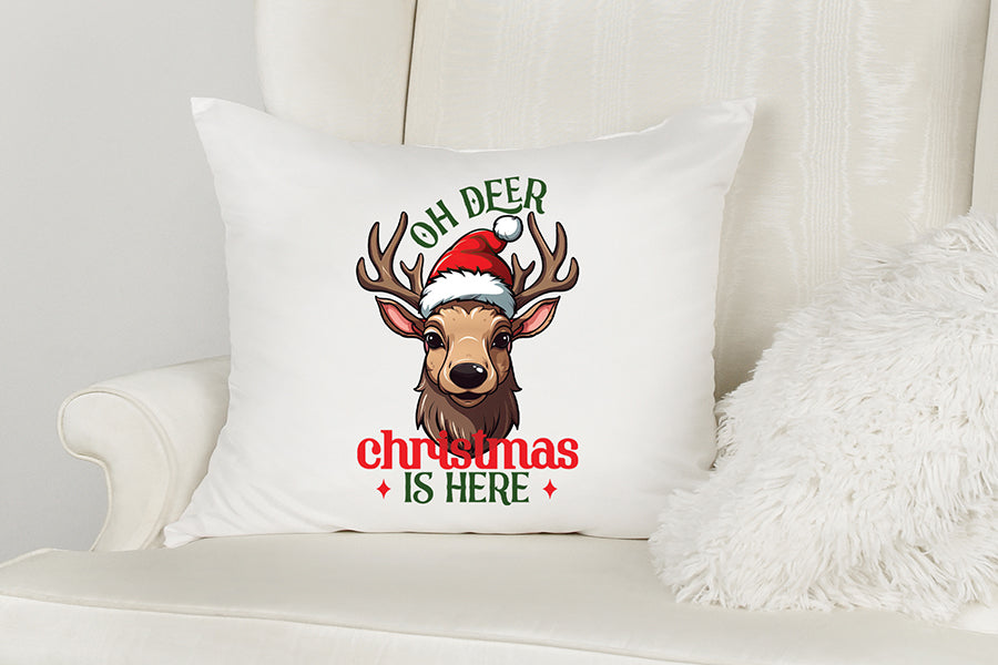 Oh Deer Christmas is Here PNG Sublimation