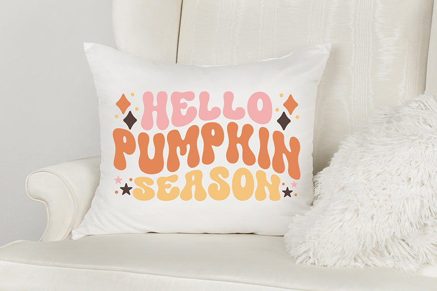 Hello Pumpkin Season - Retro Thanksgiving SVG