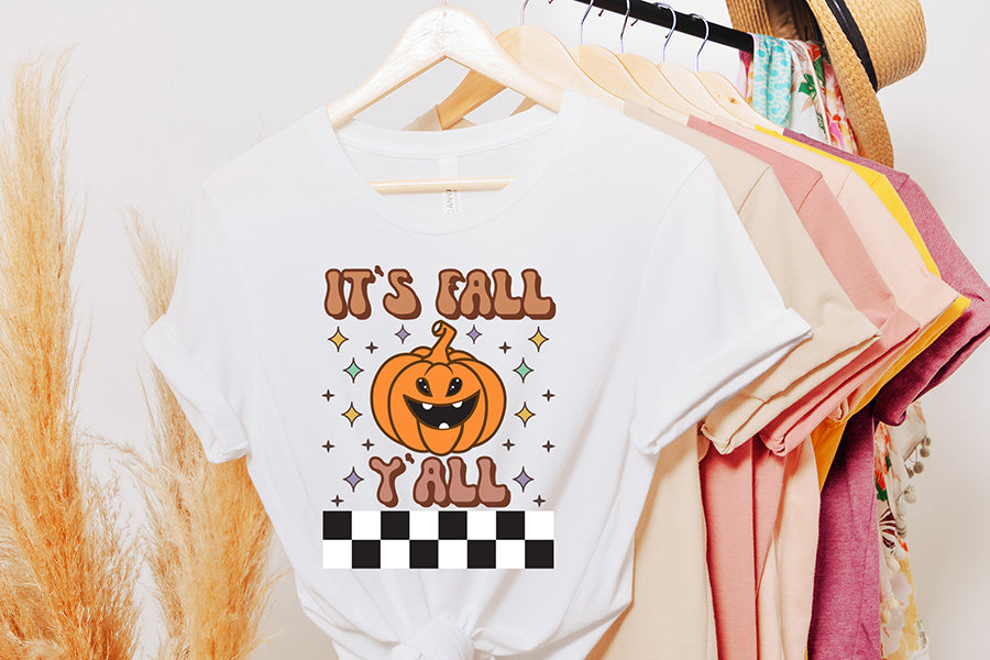 It's Fall Y'all PNG, Retro Fall Sublimation