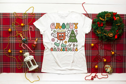 Groovy Christmas PNG Sublimation Design