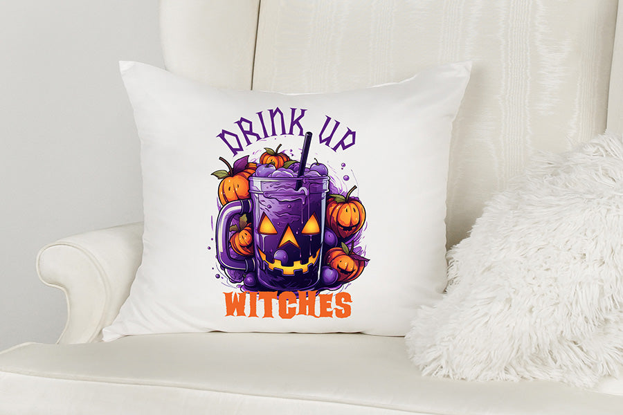 Funny Halloween Quote Sublimation - Drink Up Witch