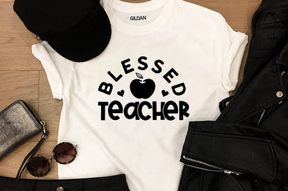 Blessed Teacher Cut File, Teacher SVG