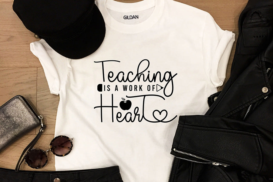 Teaching is a Work of Heart - Teacher SVG