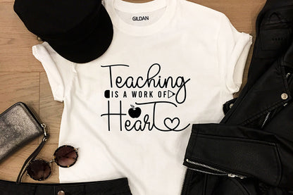 Teaching is a Work of Heart - Teacher SVG