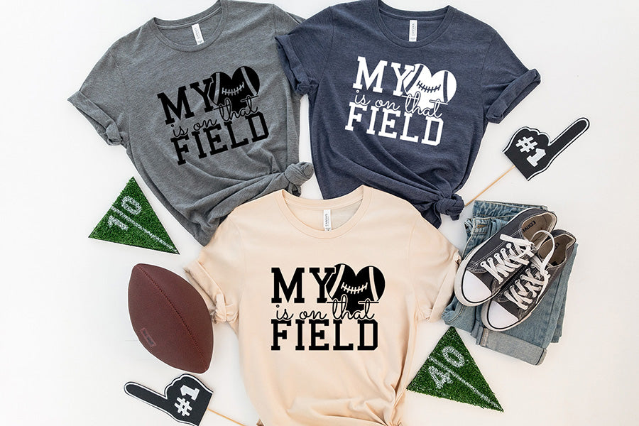 My Heart is on That Field | Football SVG