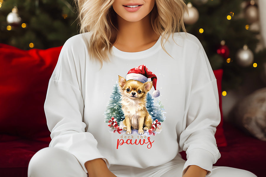 Deck the Paws - Christmas Dog Saying Sublimation