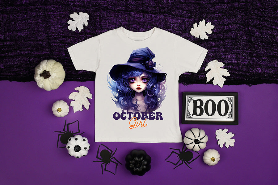 Halloween Sublimation Design - October Girl