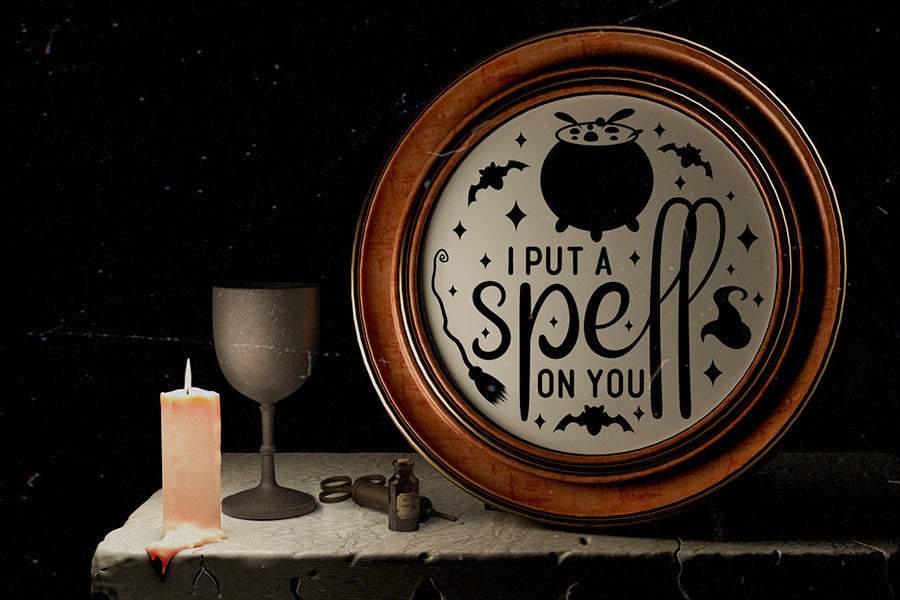 I Put a Spell on You | Halloween Round Sign SVG