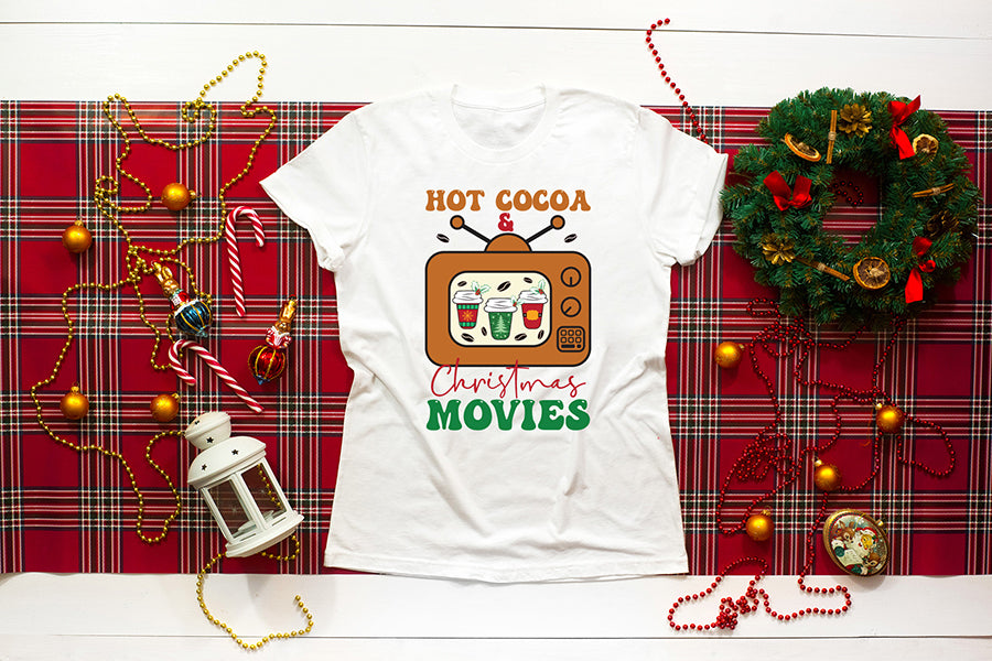 Hot Cocoa & Christmas Movies Sublimation