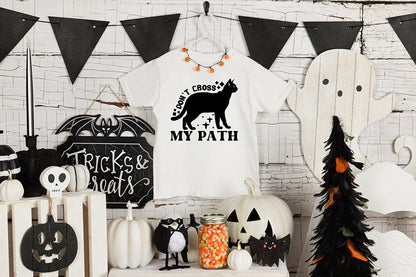 Don't Cross My Path SVG, Retro Halloween SVG