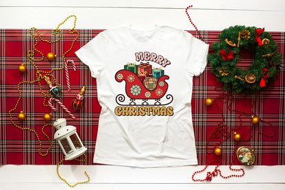 Groovy Merry Christmas Sublimation PNG