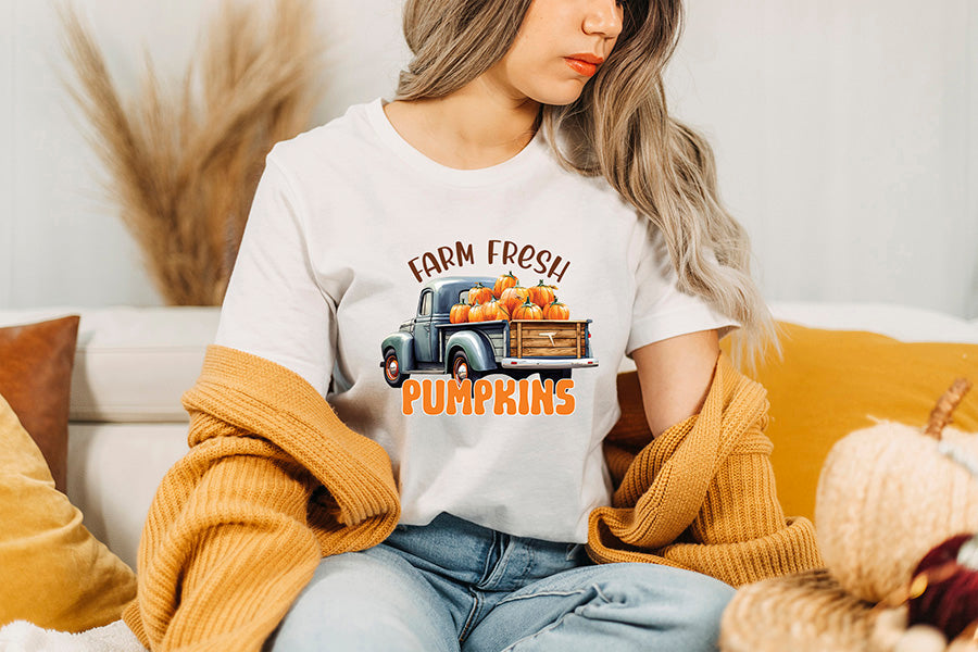 Fall Sublimation Design | Farm Fresh Pumpkins