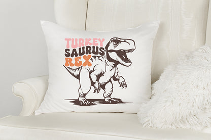 Turkey Saurus Rex SVG - Retro Thanksgiving SVG