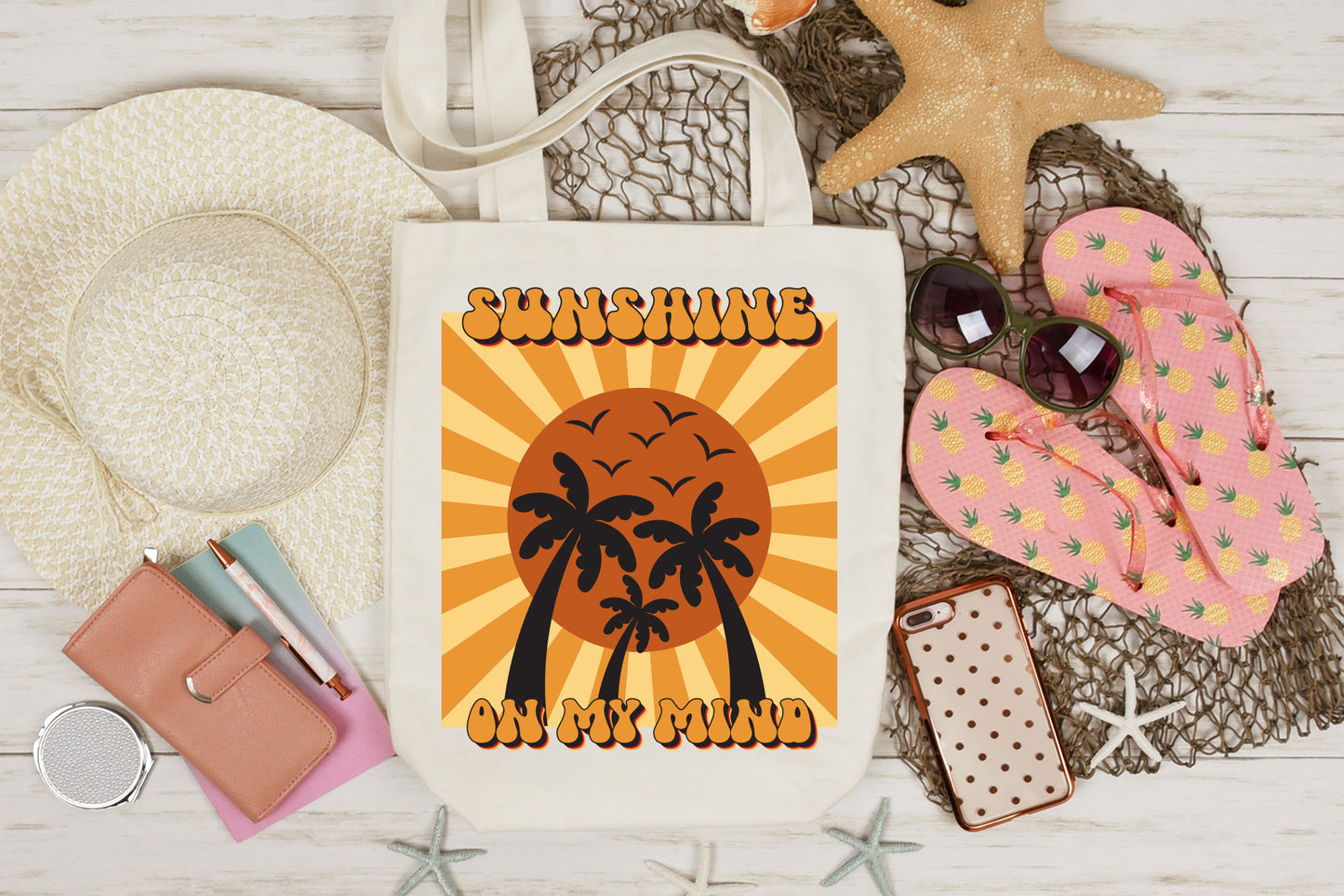 Retro Summer Sublimation - Sunshine on My Mind PNG