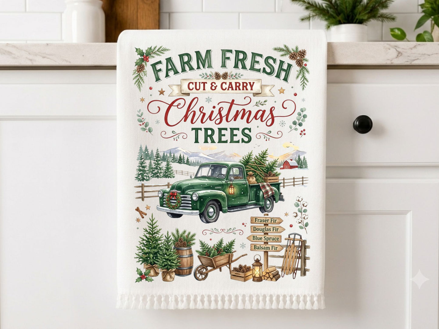 Christmas Kitchen Towel PNG Bundle