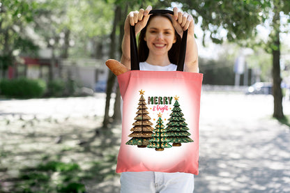 Merry & Bright, Christmas PNG Sublimation