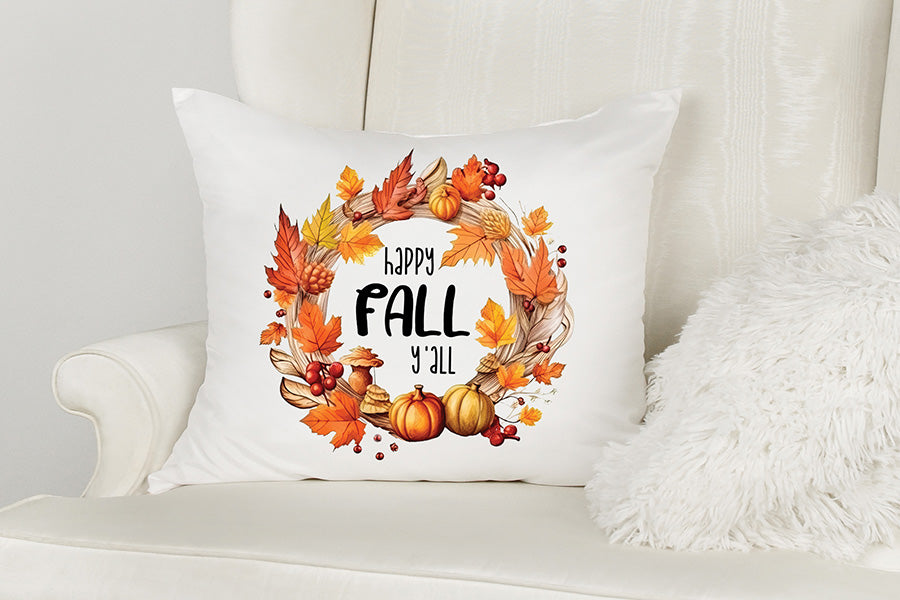 Fall Sublimation Design, Happy Fall Y'all PNG