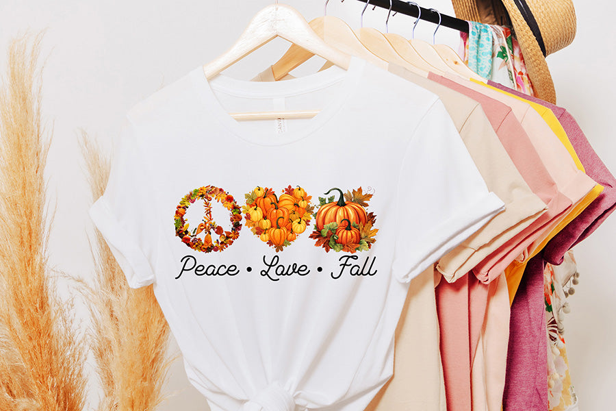 Fall Sublimation Design - Peace Love Fall