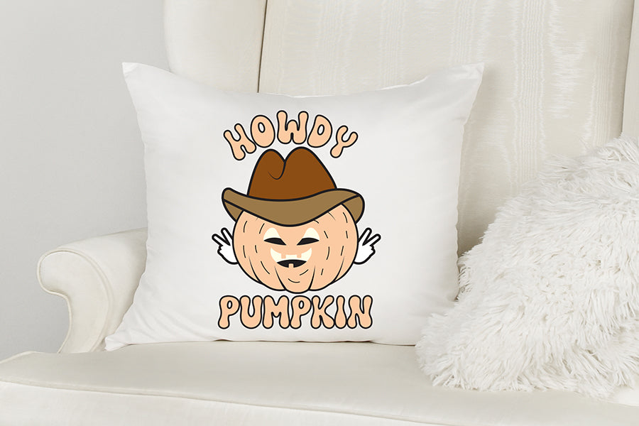 Howdy Pumpkin PNG - Retro Halloween Sublimation