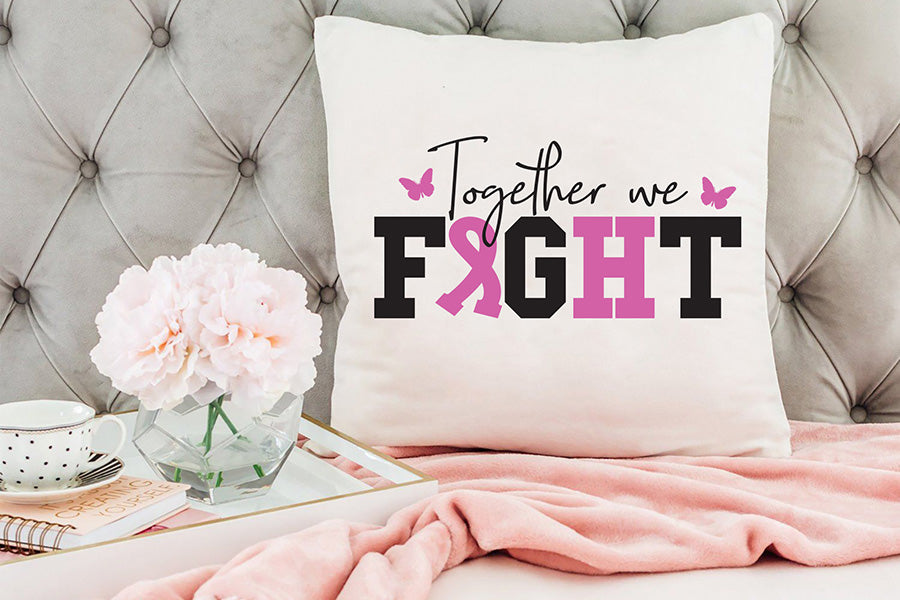 Together We Fight SVG - Breast Cancer SVG