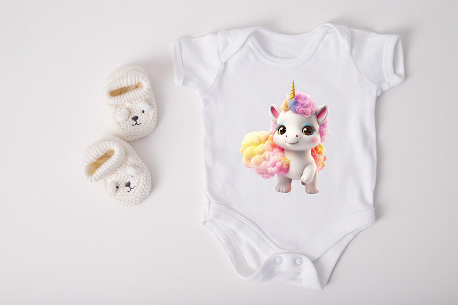 Cute Baby Unicorn Sublimation Clipart Bundle