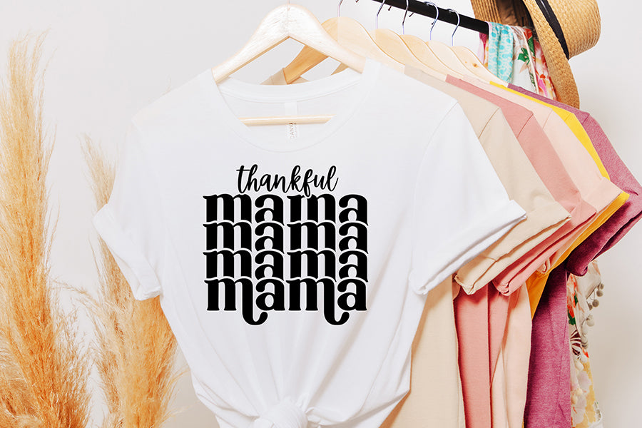 Retro Thanksgiving SVG | Thankful Mama SVG