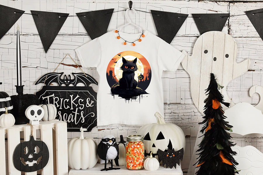 Halloween Black Cat Sublimation Bundle