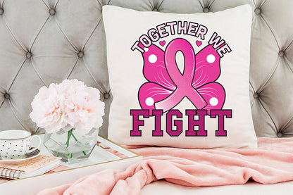 Together We Fight - Breast Cancer PNG