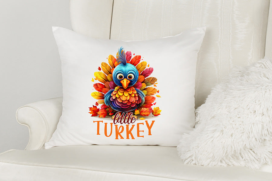 Thanksgiving Sublimation Design, Little Turkey