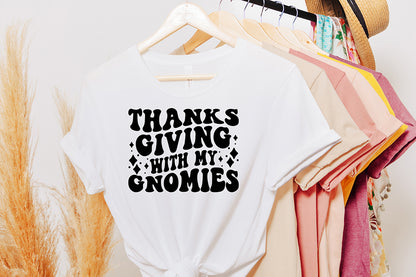 Thanksgiving with My Gnomies Retro SVG