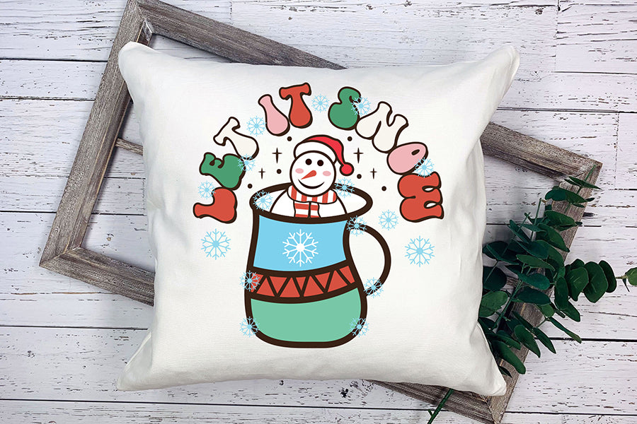 Let It Snow | Retro Christmas PNG